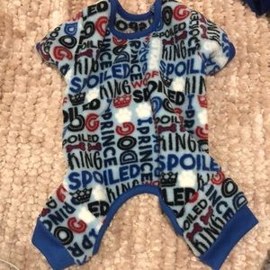 fleece dog pajamas